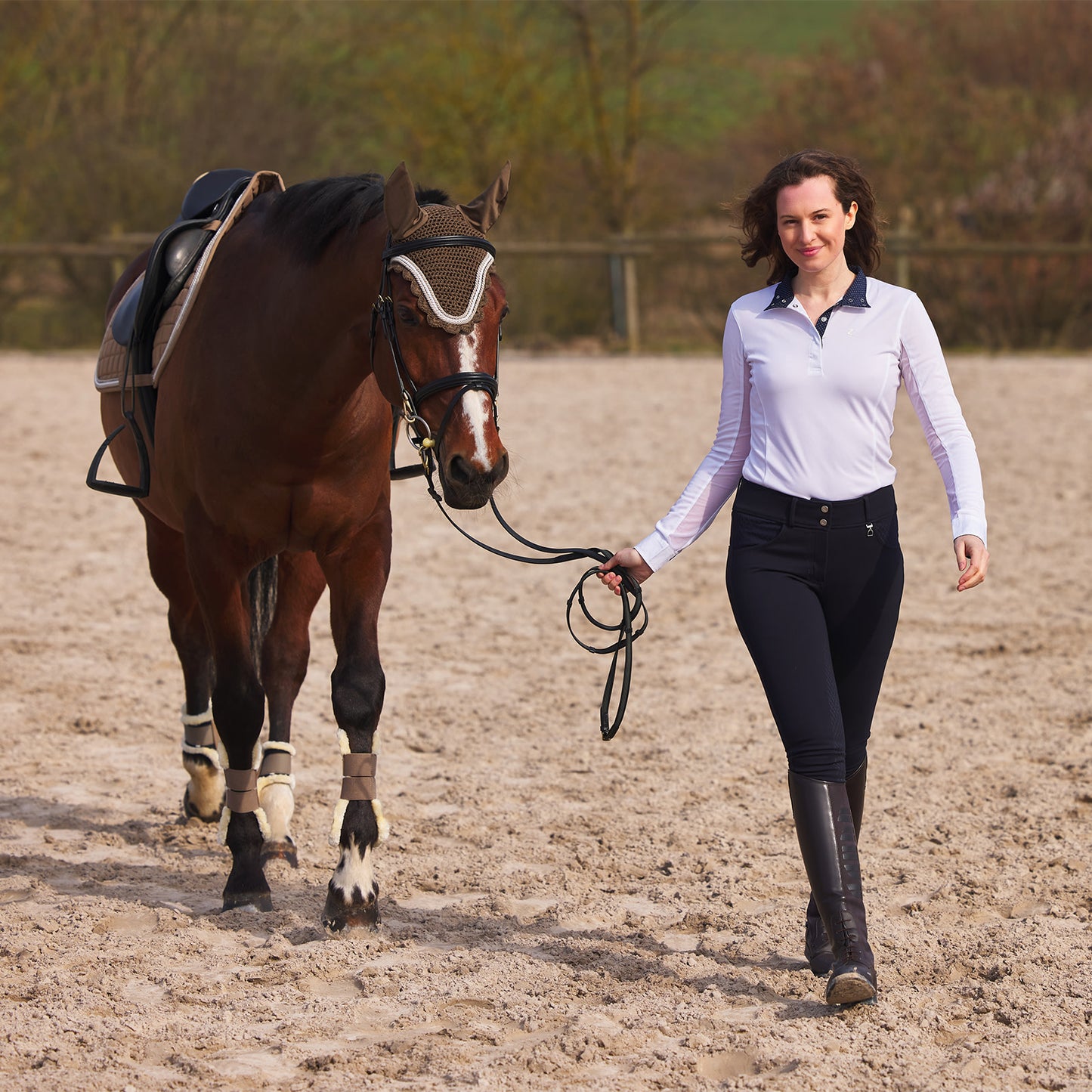 Horze Blaire Womens Long Sleeved Sun Show Shirt