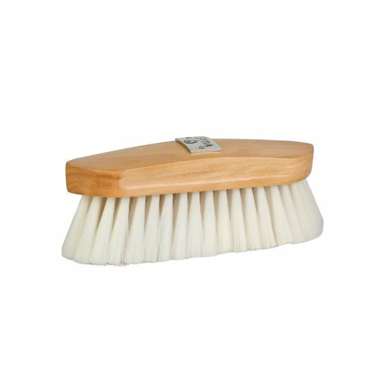 Lettia Wood Back Synthetic Goat Hair Brush