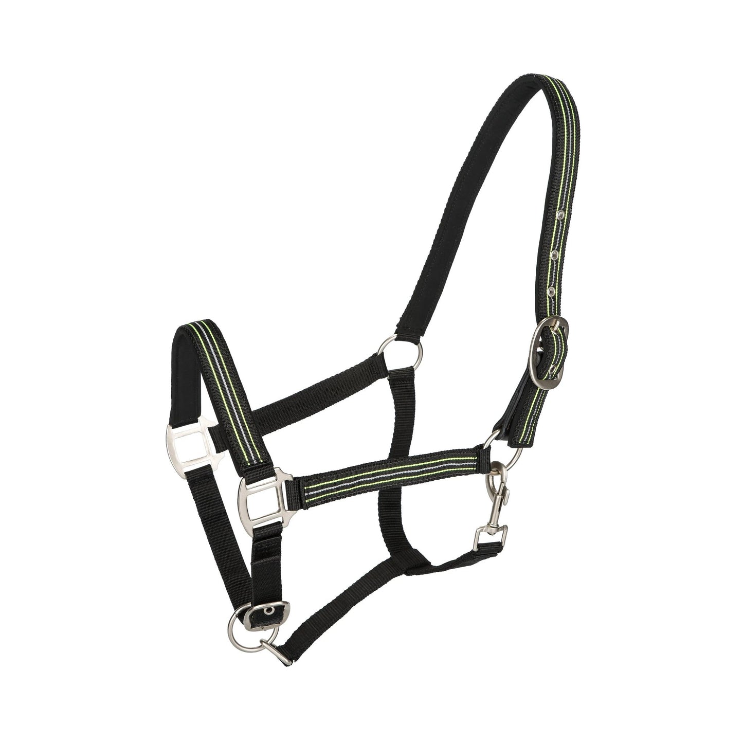TuffRider Adjustable Nylon Breakaway Halter with Padded Crown and Nickel Hardware