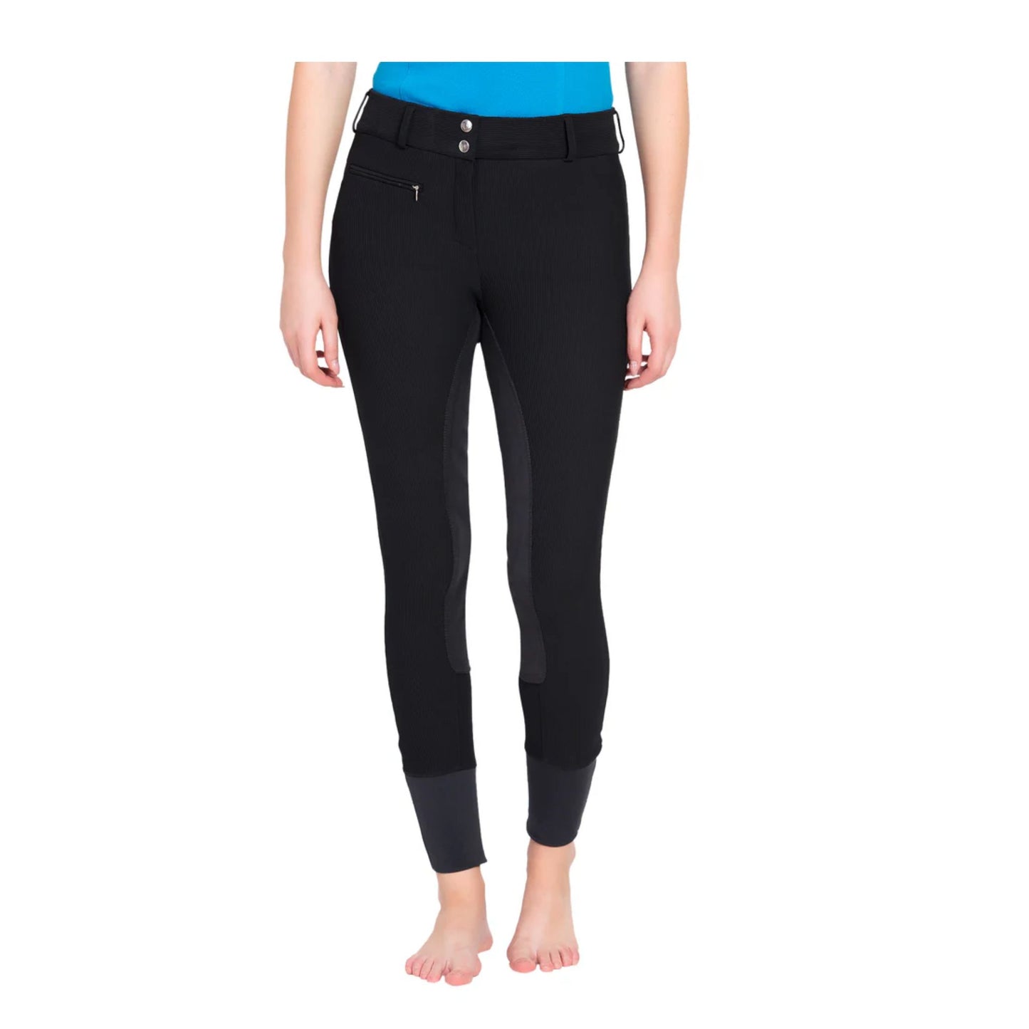 TuffRider Ladies Ribb Low Rise Wide Waistband Full Seat Breeches
