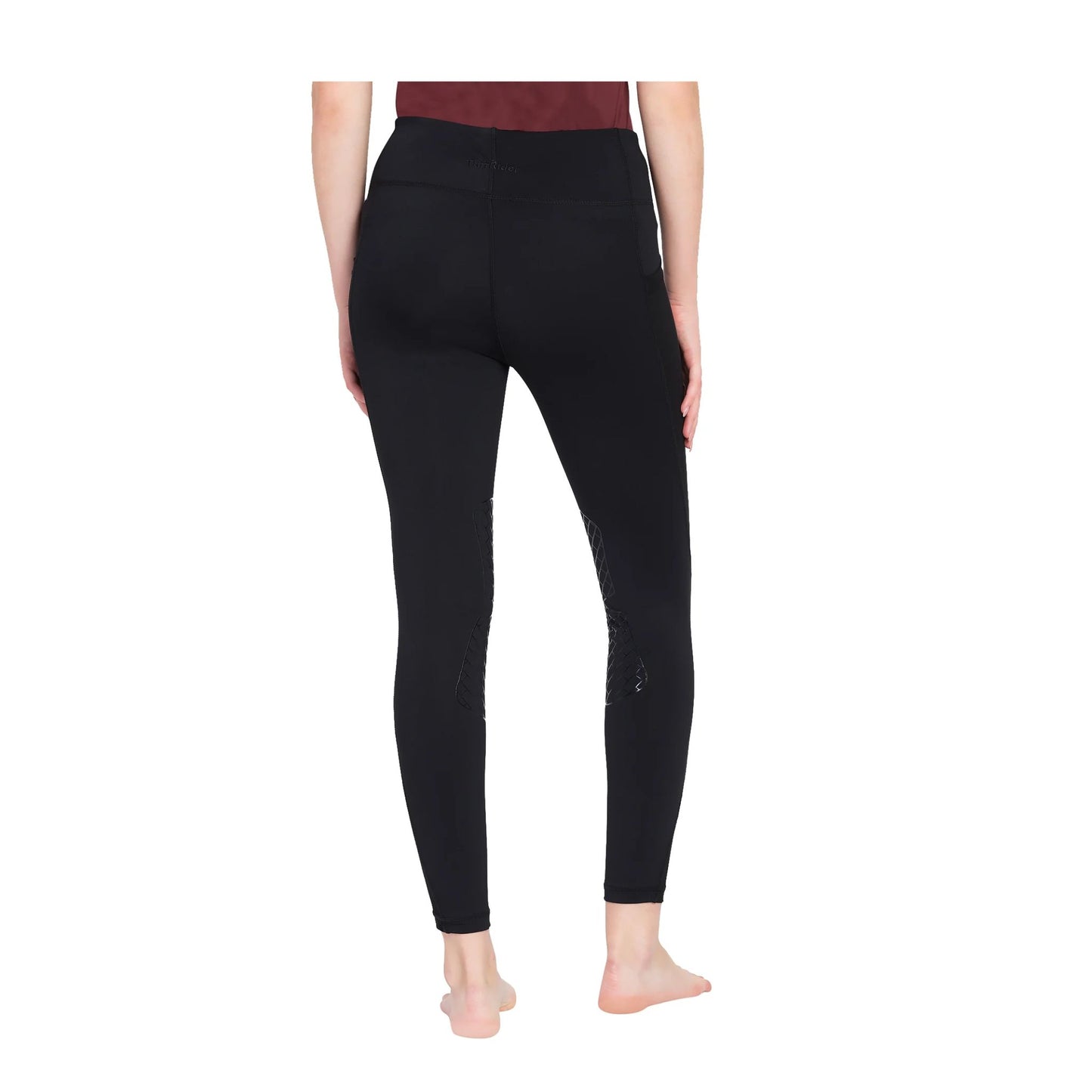 Tuffrider Ladies Minerva Equicool Mesh Pocket Knee Patch Tights