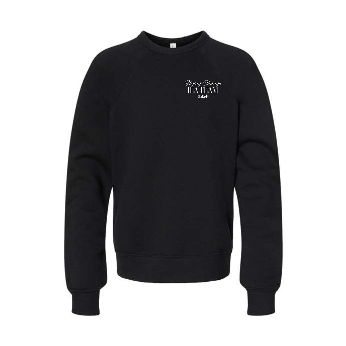 Flying Change Bella + Canvas Personalized YOUTH Sponge Fleece Crewneck Sweatshirt