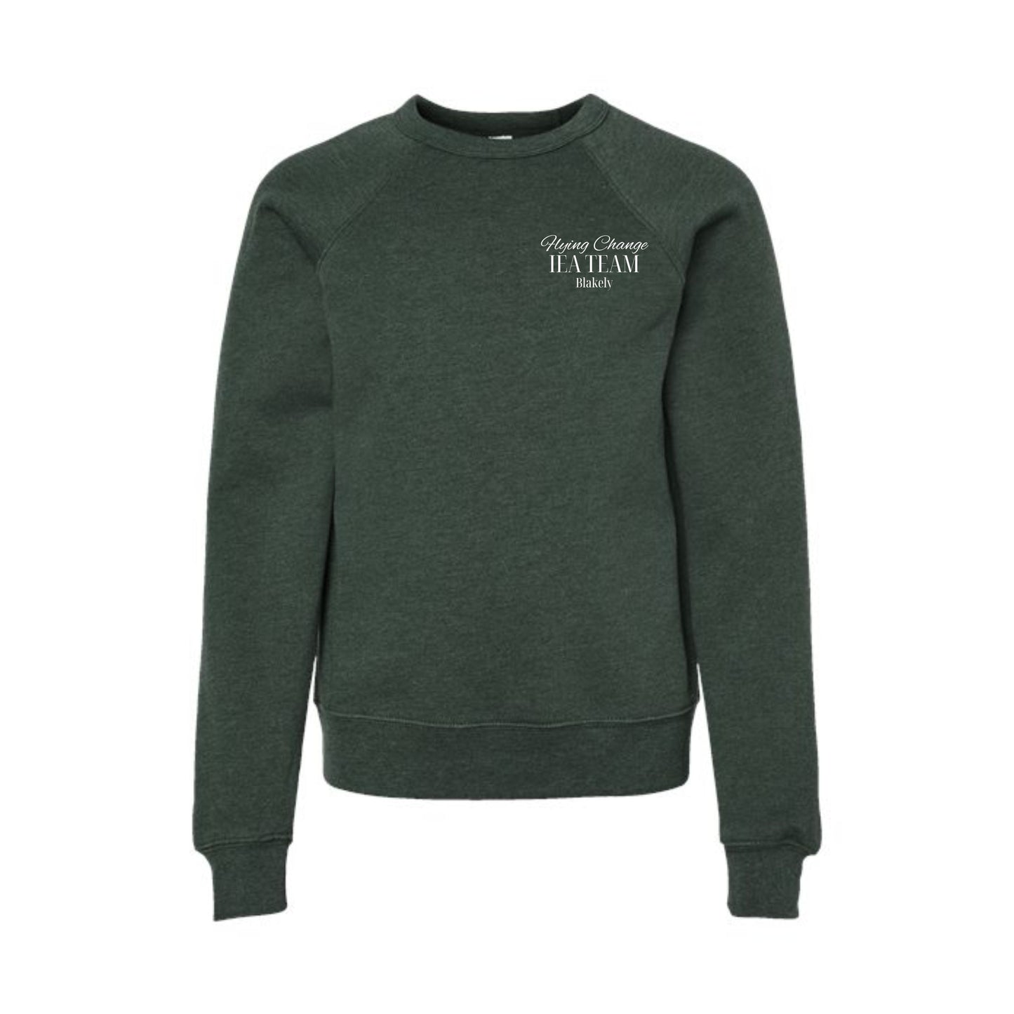 Flying Change Bella + Canvas Personalized YOUTH Sponge Fleece Crewneck Sweatshirt