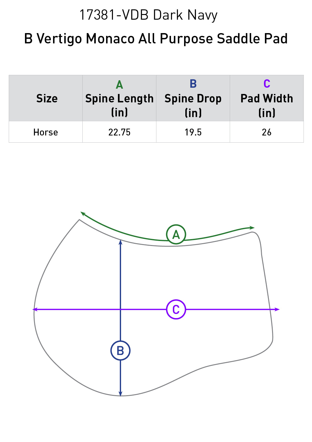 Equinavia Monaco All Purpose Saddle Pad