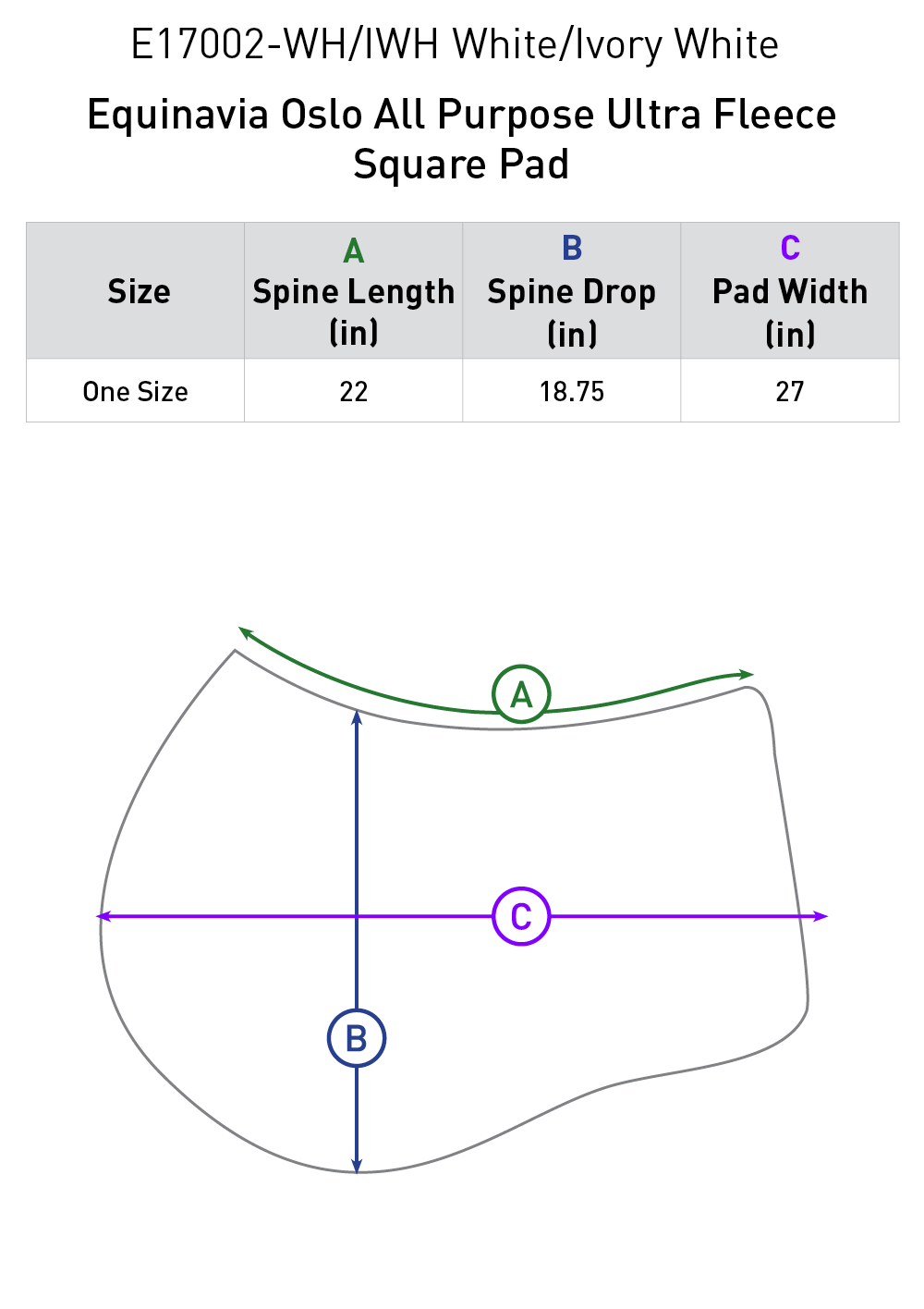 Equinavia Oslo All Purpose Ultra Fleece Square Pad