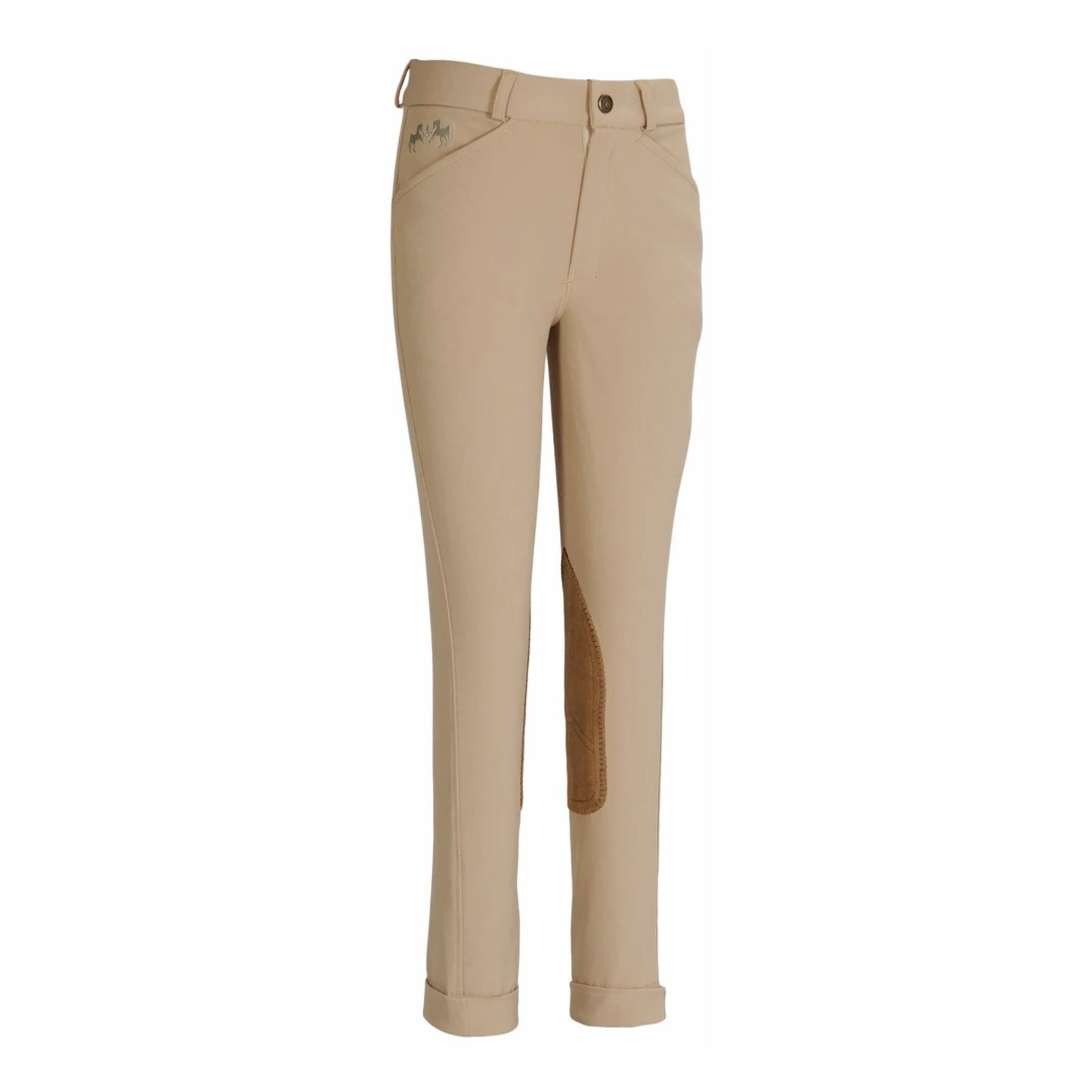 Equine Couture Children's Coolmax Champion Jodhpurs - Front Zip, Euroseat & Knee Patches