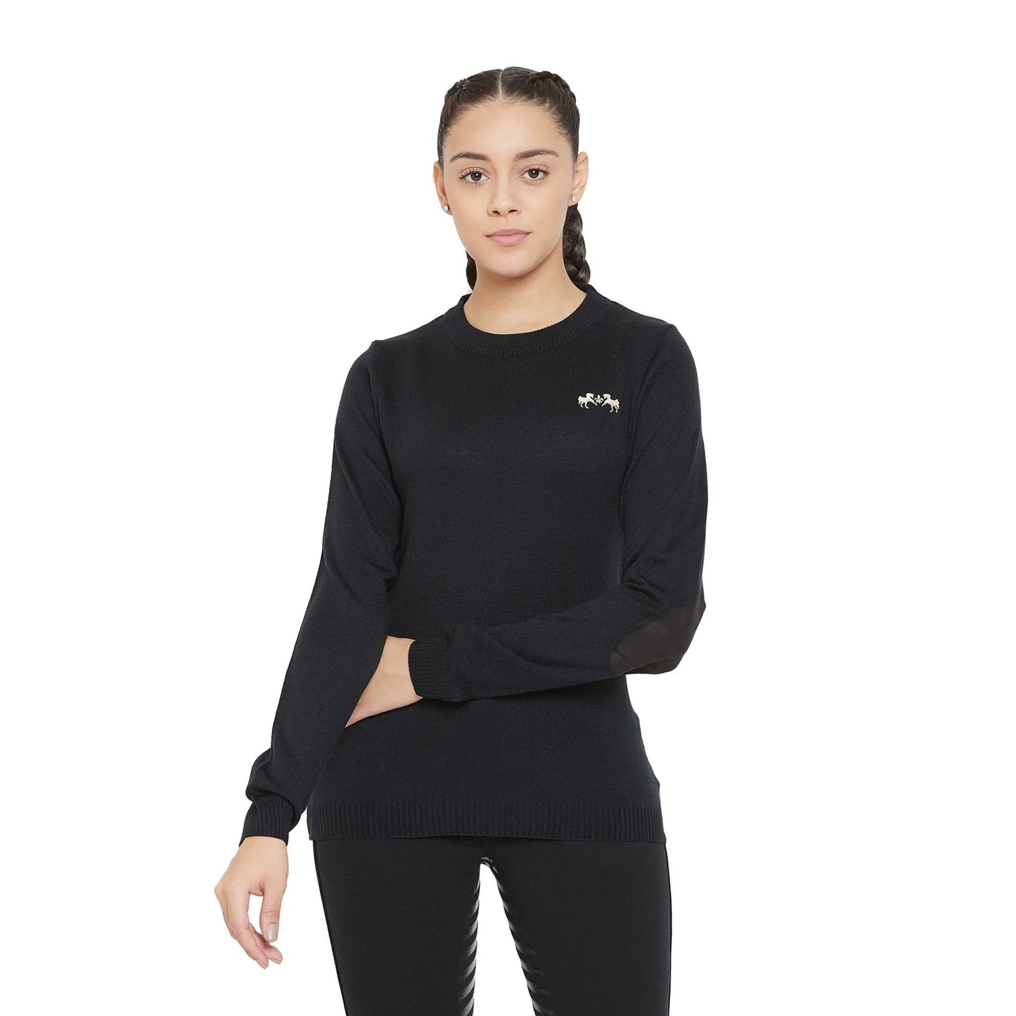 Equine Couture Ladies Icelandic Sweater - Soft Knit Crew Neck