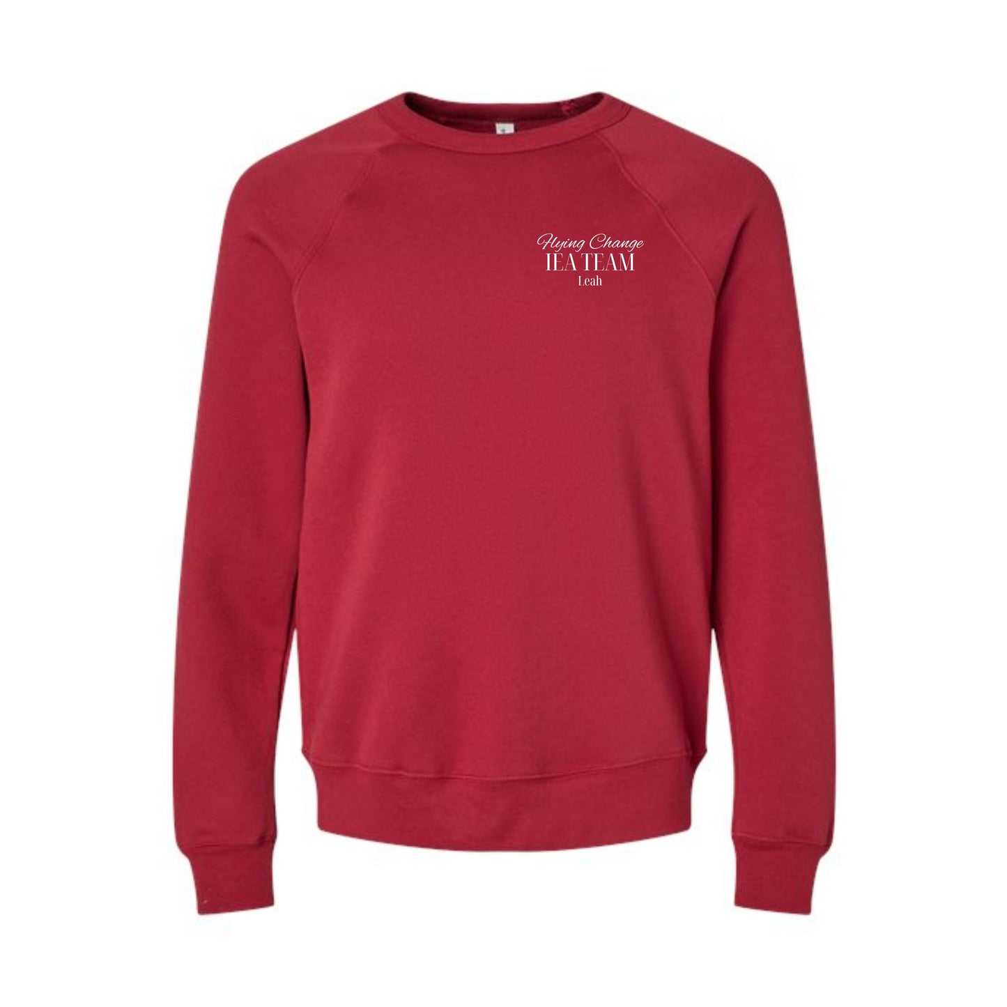 Flying Change Personalized Bella + Canvas ADULT Sponge Fleece Raglan Crewneck Sweatshirt