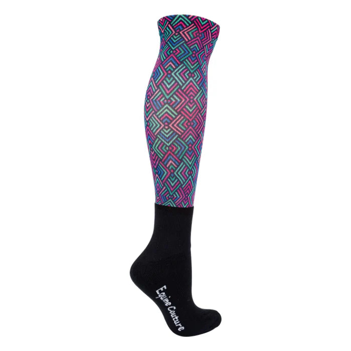 Equine Couture Over-The-Calf Boot Socks - Fun Prints & Cushioned Comfort