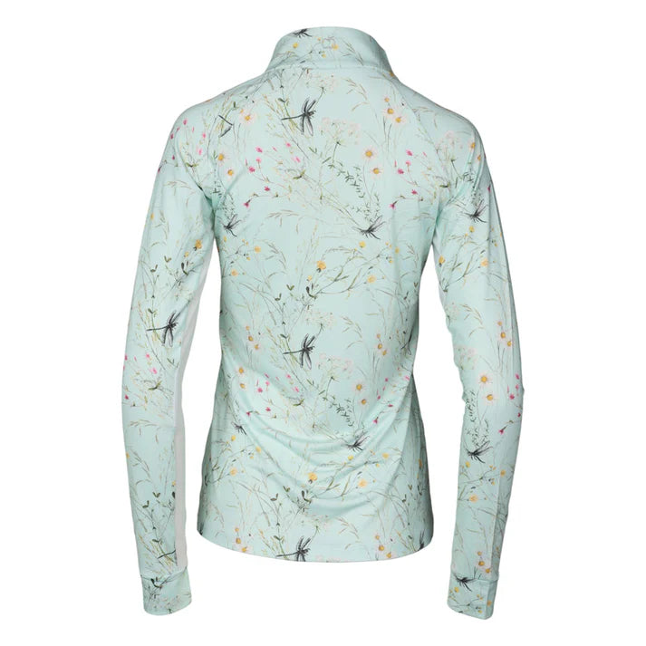 Dapplebay Dragonfly Meadow 1/4 Zip Riding Top - Long Sleeve