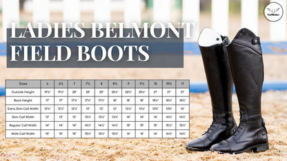 TuffRider Ladies Belmont Leather Field Boots - Black