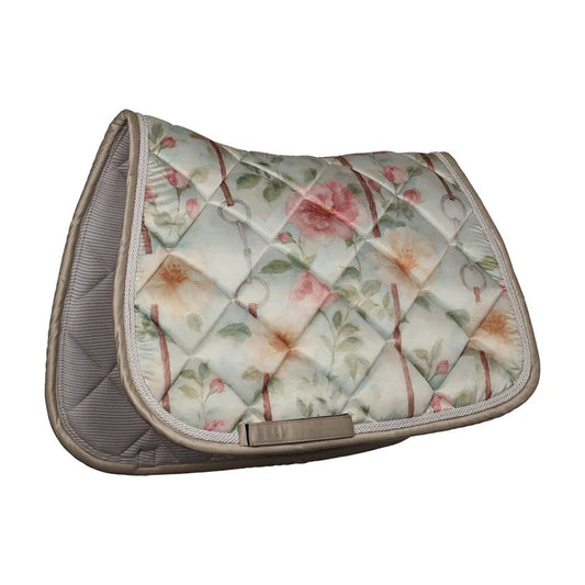 Dapplebay Vintage Floral Jump Saddle Pad