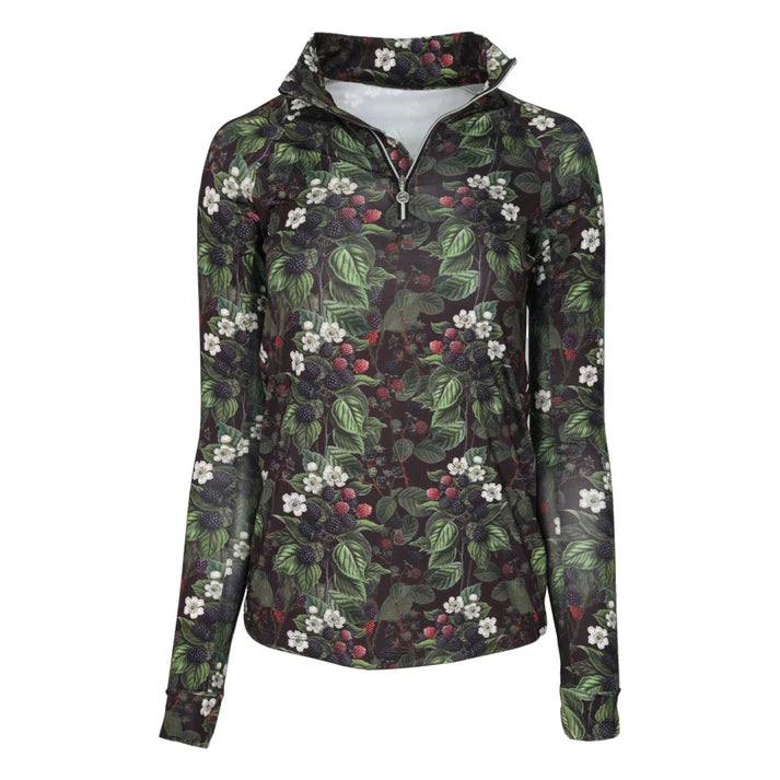 Dapplebay Blackberry Daze 1/4 Zip Riding Top
