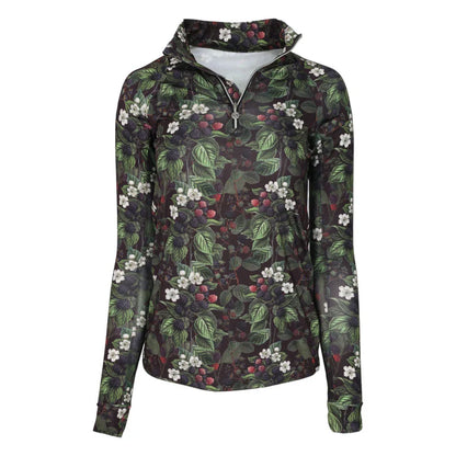 Dapplebay Blackberry Daze 1/4 Zip Riding Top