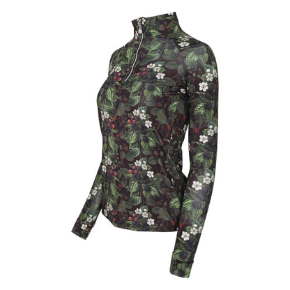Dapplebay Blackberry Daze 1/4 Zip Riding Top