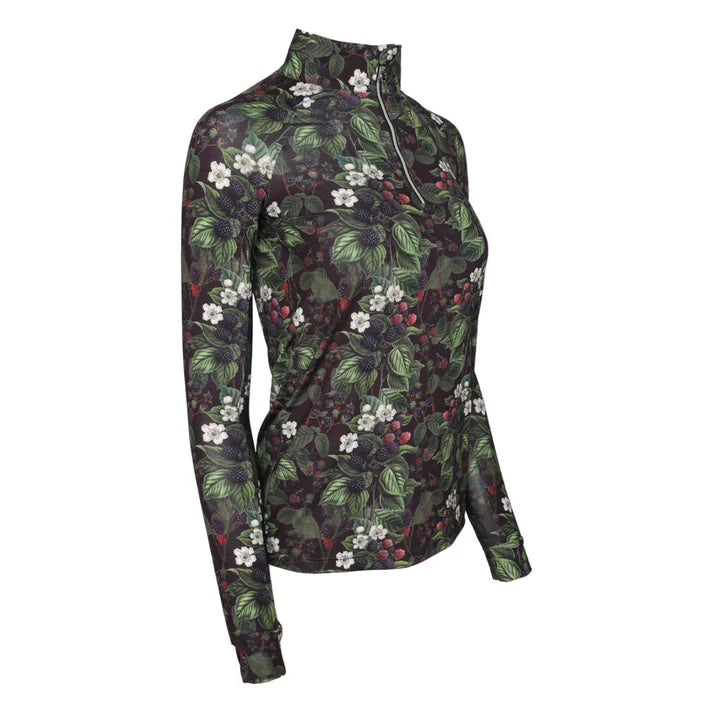 Dapplebay Blackberry Daze 1/4 Zip Riding Top