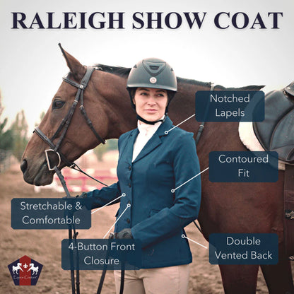 Equine Couture Ladies Raleigh 4-Button Show Coat