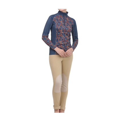 Equine Couture Ladies Printed Long Sleeve Sport Shirt