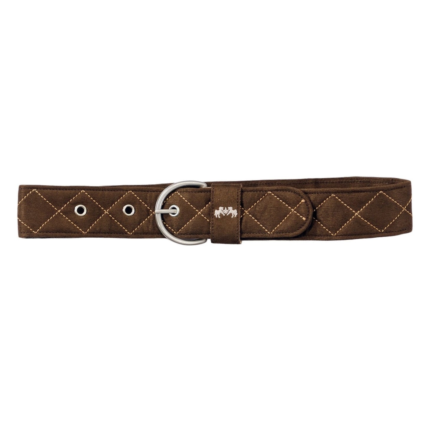 Equine Couture Diamond Quilted Belt With Diagonal Line