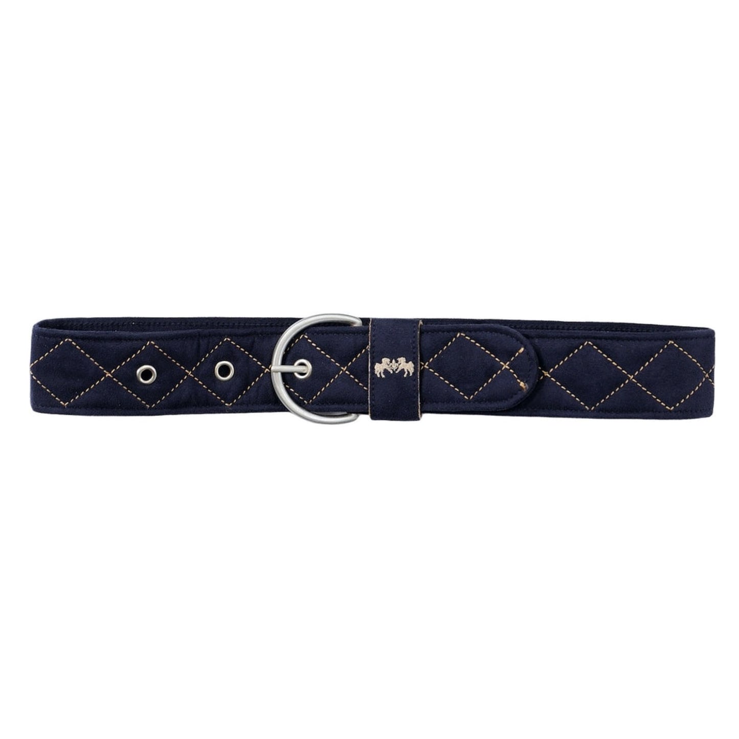 Equine Couture Diamond Quilted Belt With Diagonal Line
