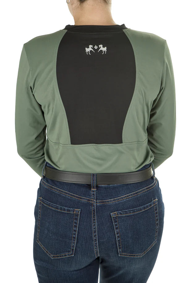 Equine Couture Equilibrium Long Sleeve Base Layer Equestrian Riding Shirt