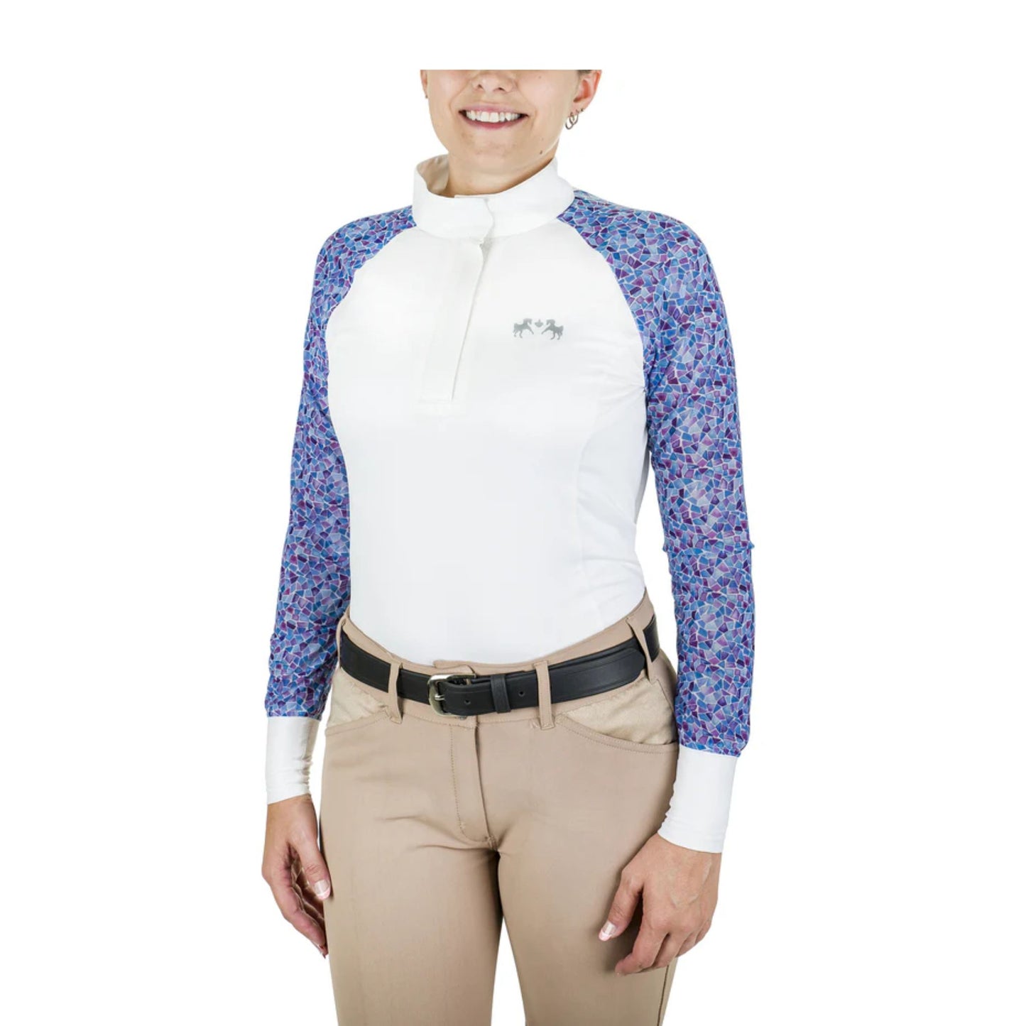 Equine Couture Ladies Smyrna Printed EquiCool Long Sleeve Show Shirt