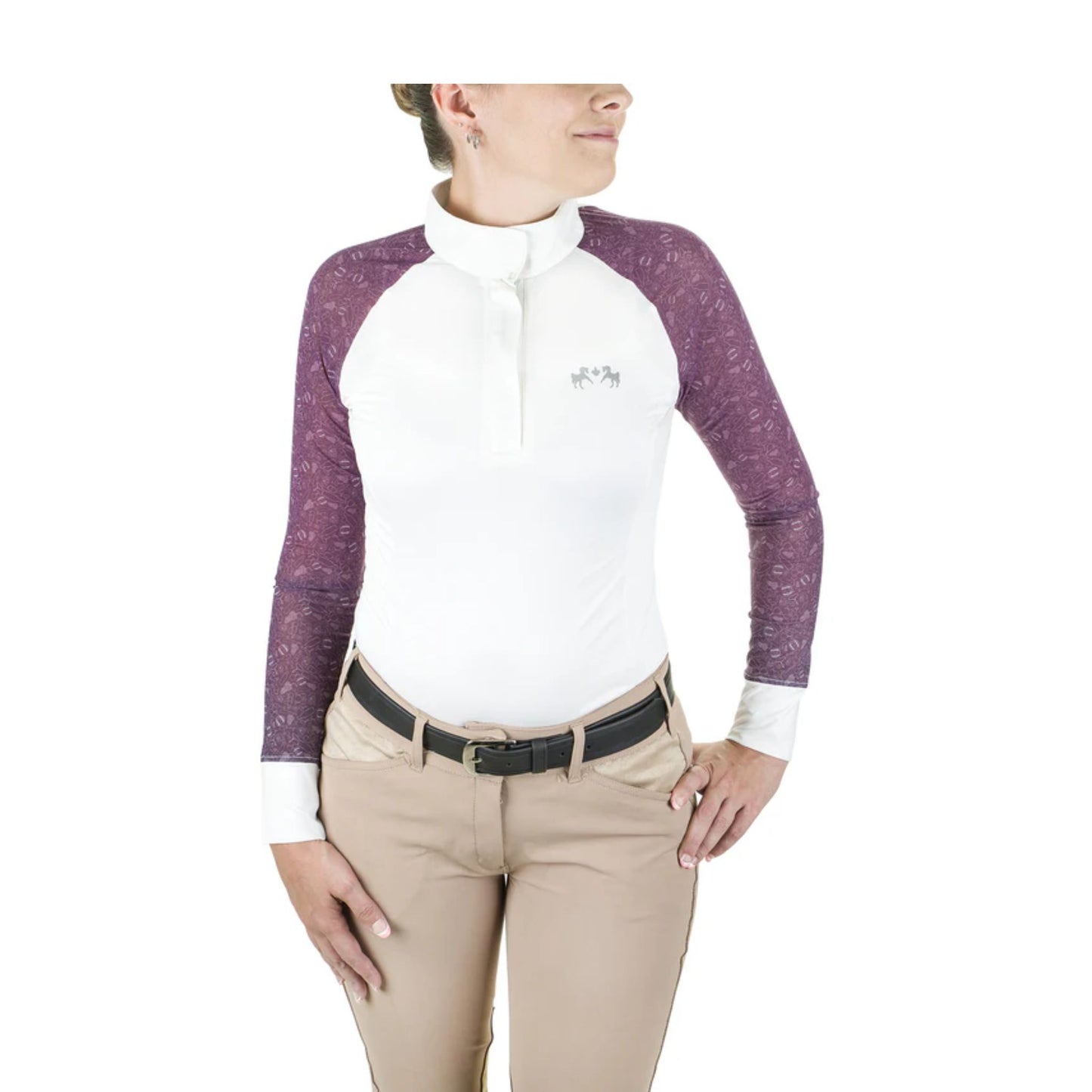 Equine Couture Ladies Smyrna Printed EquiCool Long Sleeve Show Shirt