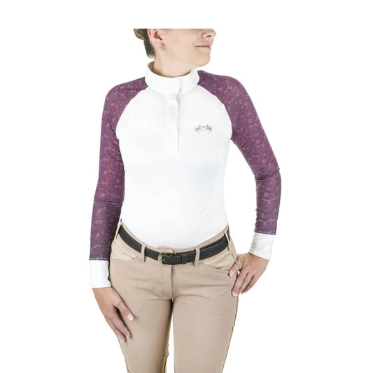Equine Couture Ladies Smyrna Printed EquiCool Long Sleeve Show Shirt
