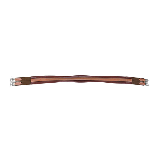 Henri De Rivel Laureate Raised Chafeless Leather Girth with Fancy Stitching