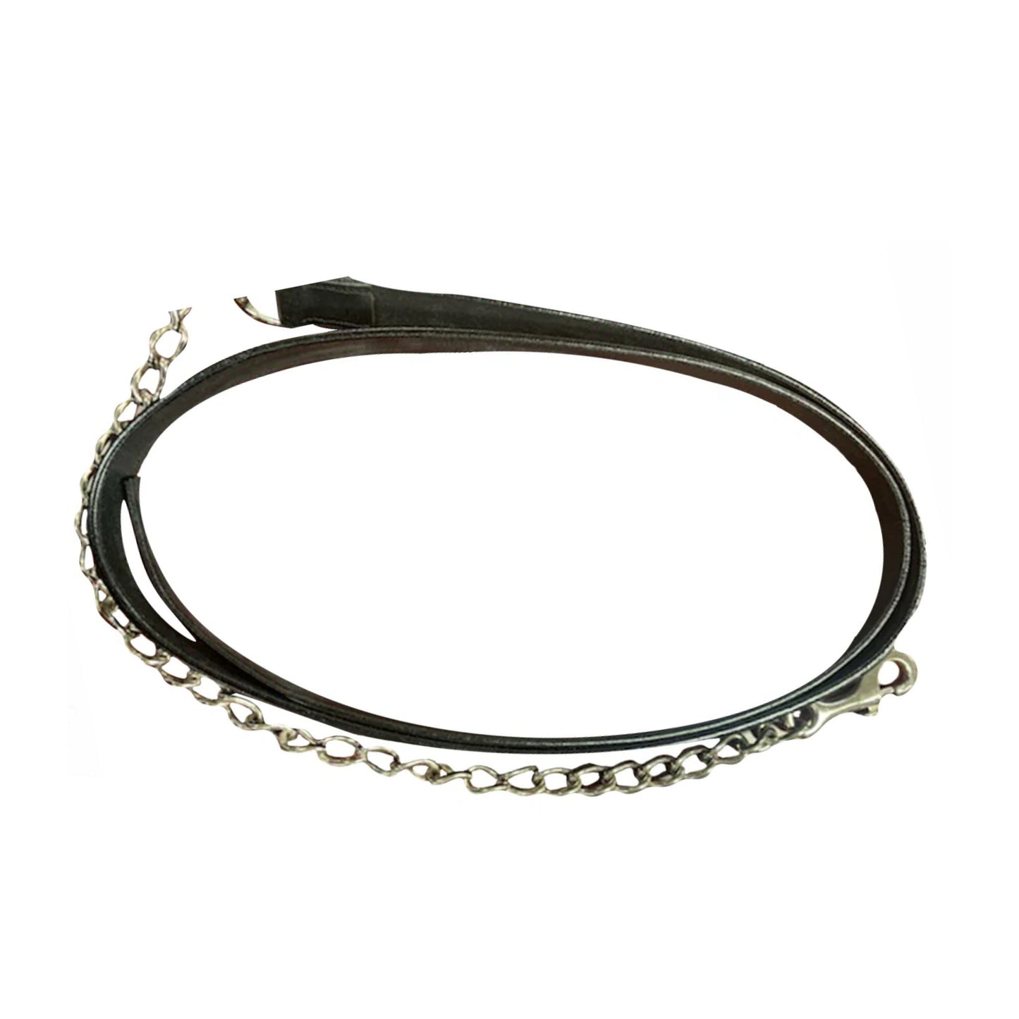 Henri De Rivel Pro Collection Leather Lead with Solid Brass Chain