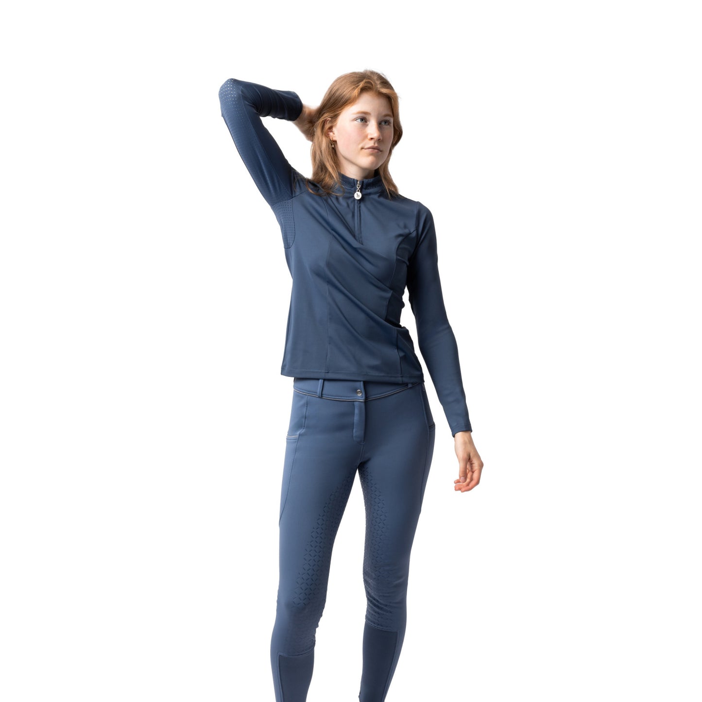 Horze Eloise Womens Quarter Zip Long Sleeve Training Shirt