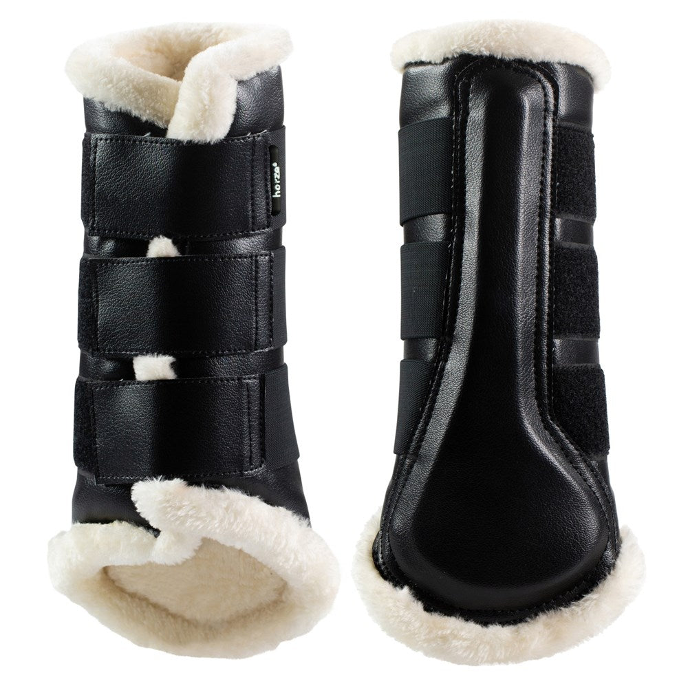 Horze Wilton Faux Fur Brushing Boots