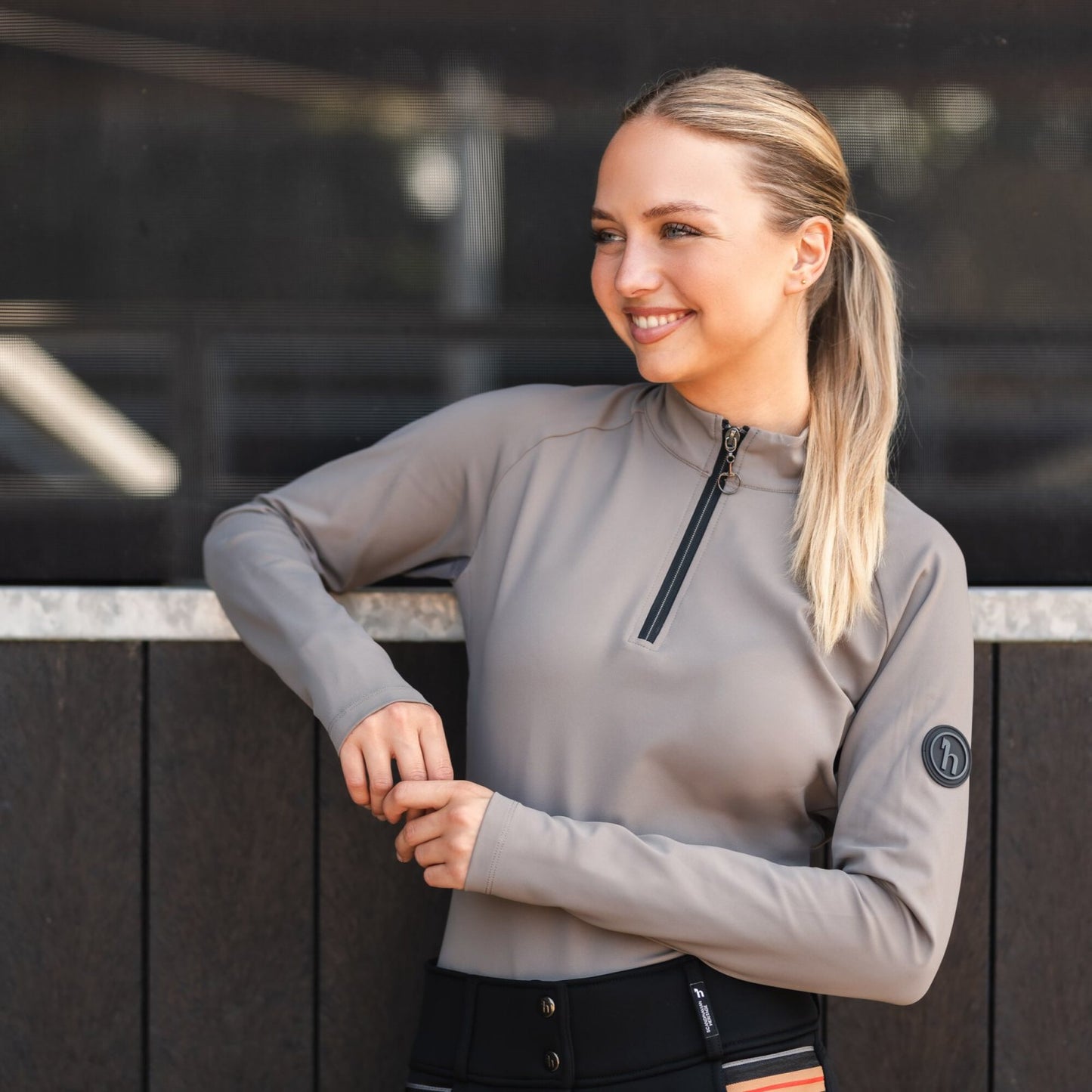 Horze Karla Womens Tech Training Half Zip Shirt
