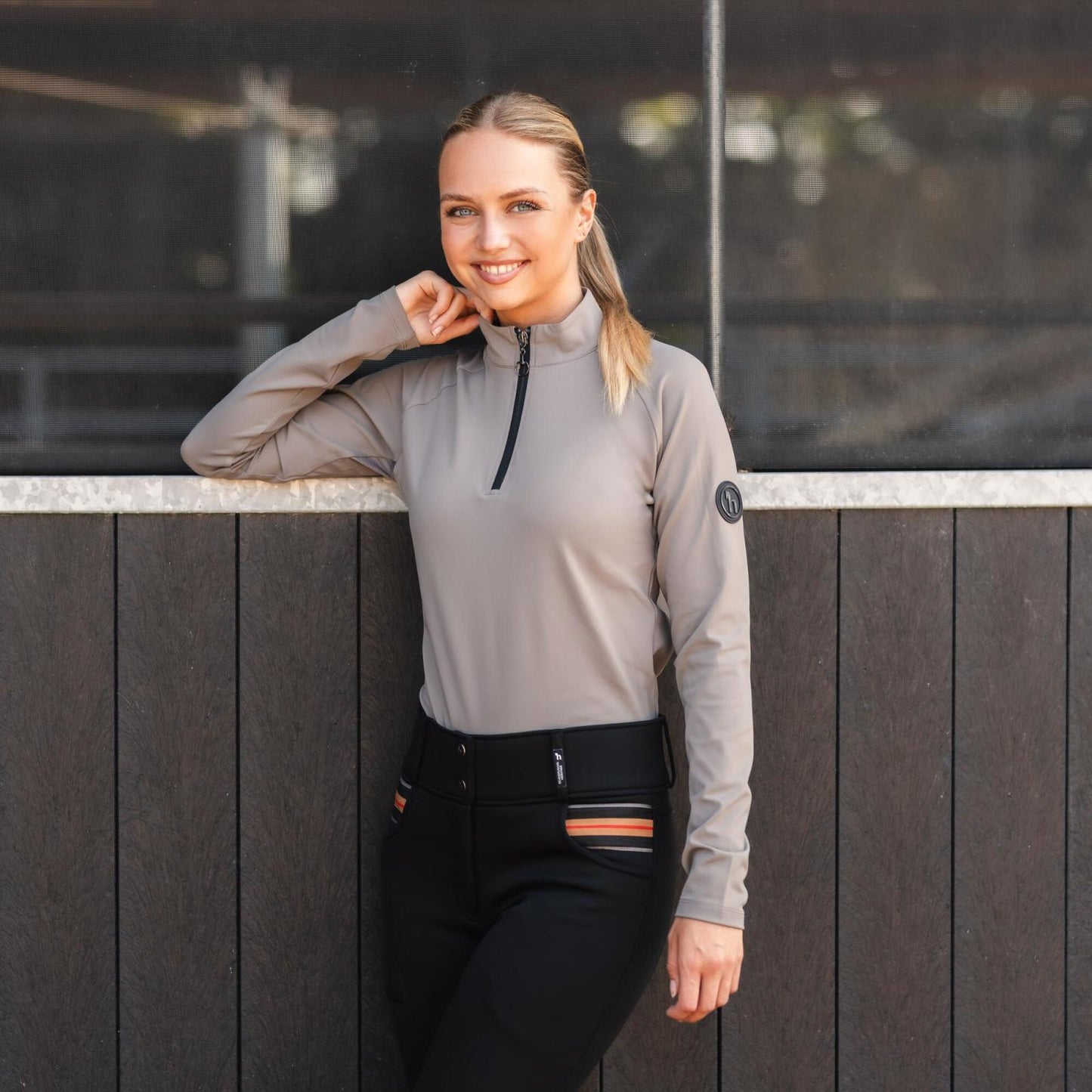 Horze Karla Womens Tech Training Half Zip Shirt