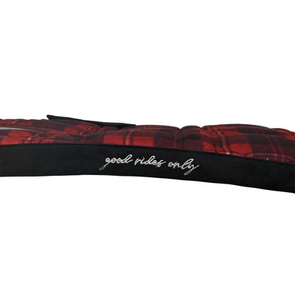 Dapplebay Holiday Plaid Jump Saddle Pad - Red