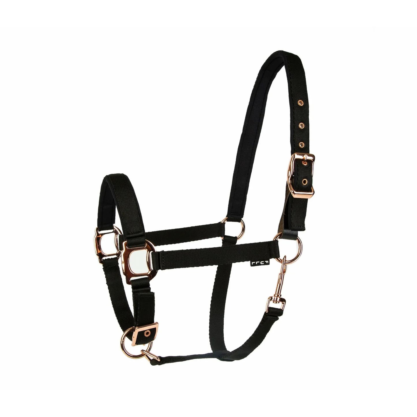 Lettia Padded Leather Breakaway Halter with Rose Gold Hardware