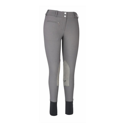 TuffRider Ladies Ribb Lowrise Wide Waistband Knee Patch Breeches