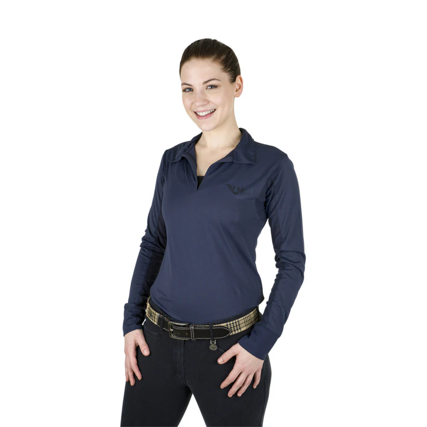 TuffRider Ladies Taylor Long Sleeve Polo Shirt