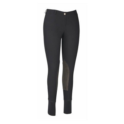 TuffRider Ladies Ribb Lowrise Pull-On Knee Patch Breeches
