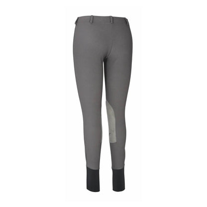 TuffRider Ladies Ribb Lowrise Pull-On Knee Patch Breeches