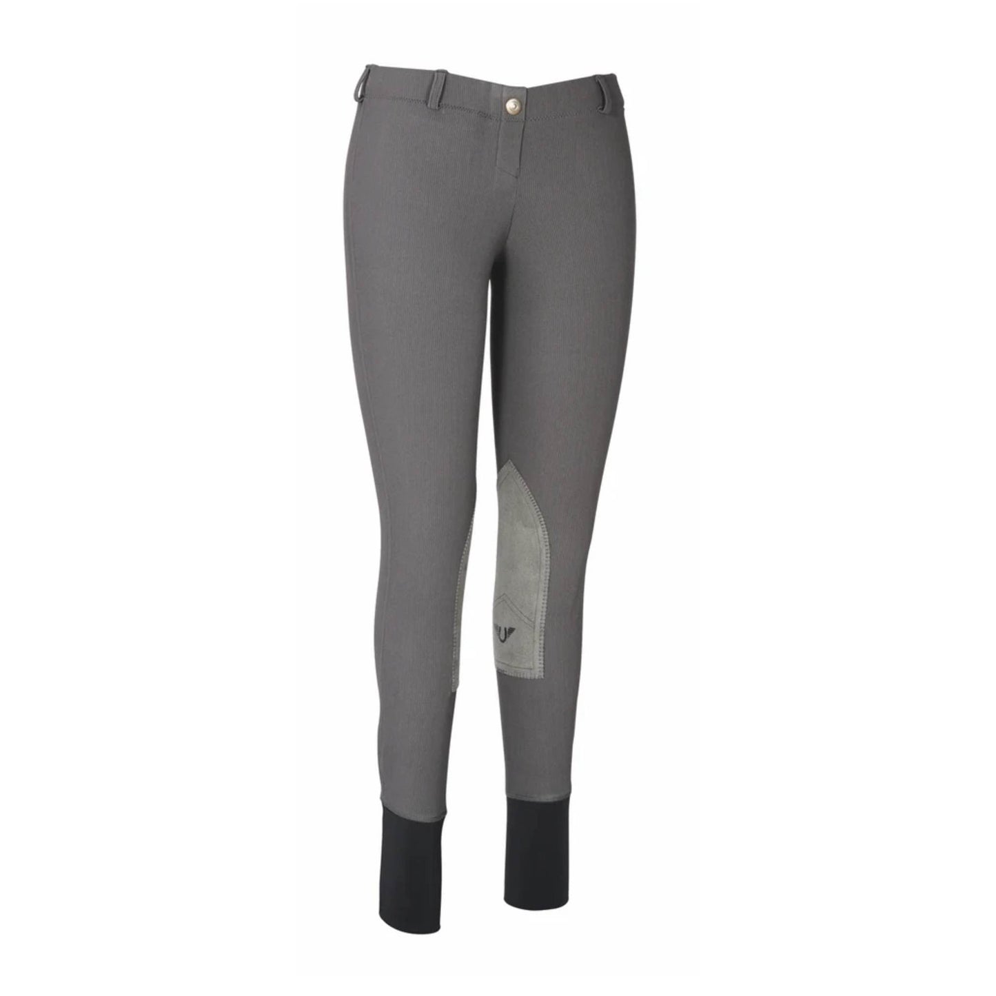 TuffRider Ladies Ribb Lowrise Pull-On Knee Patch Breeches
