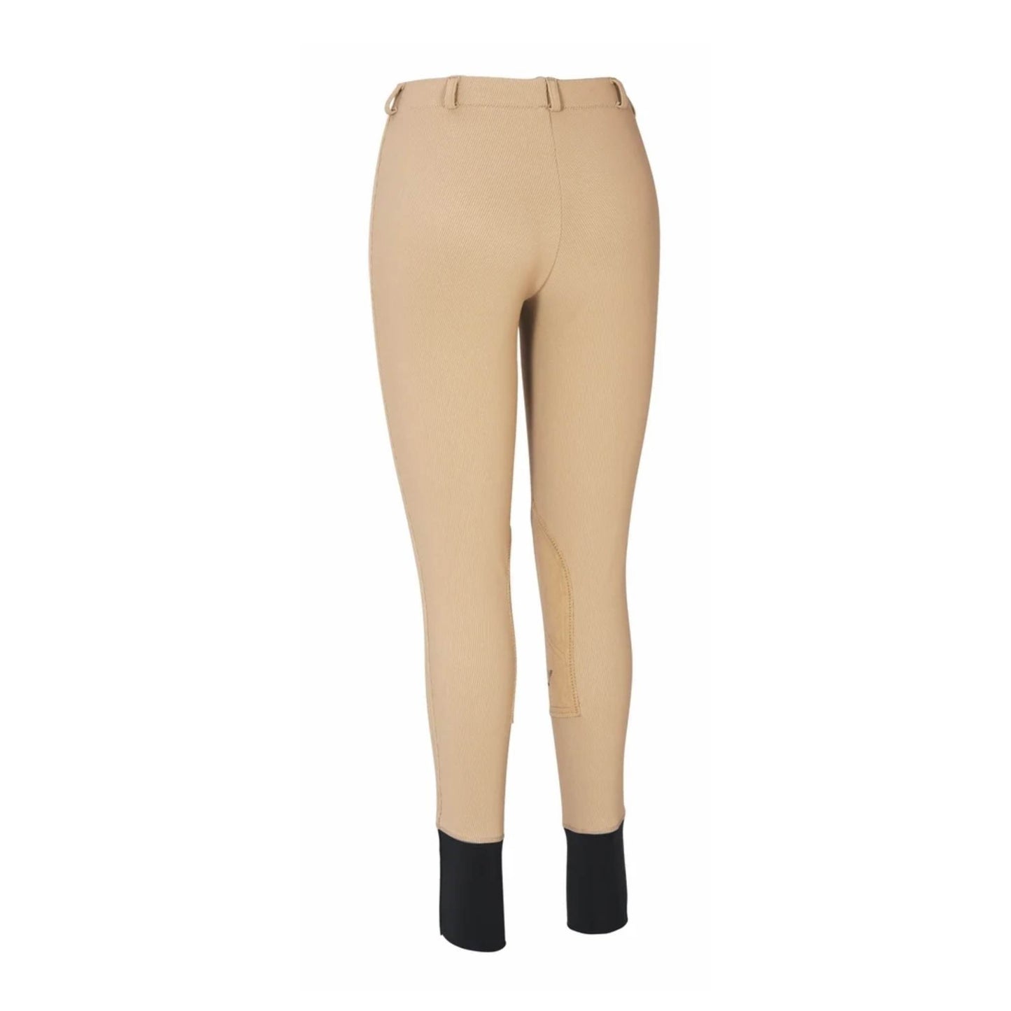 TuffRider Ladies Ribb Lowrise Pull-On Knee Patch Breeches