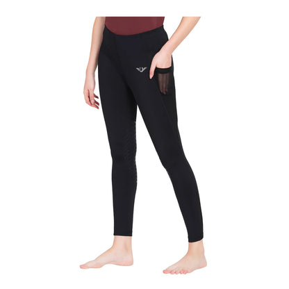 Tuffrider Ladies Minerva Equicool Mesh Pocket Knee Patch Tights