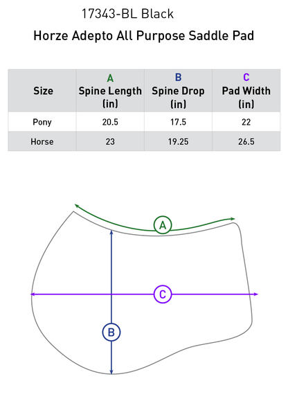 Horze Adepto All Purpose Saddle Pad