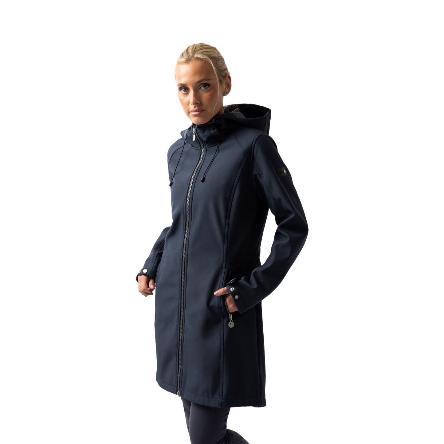 Horze Anna Womens Softshell Riding Jacket, Ink Navy