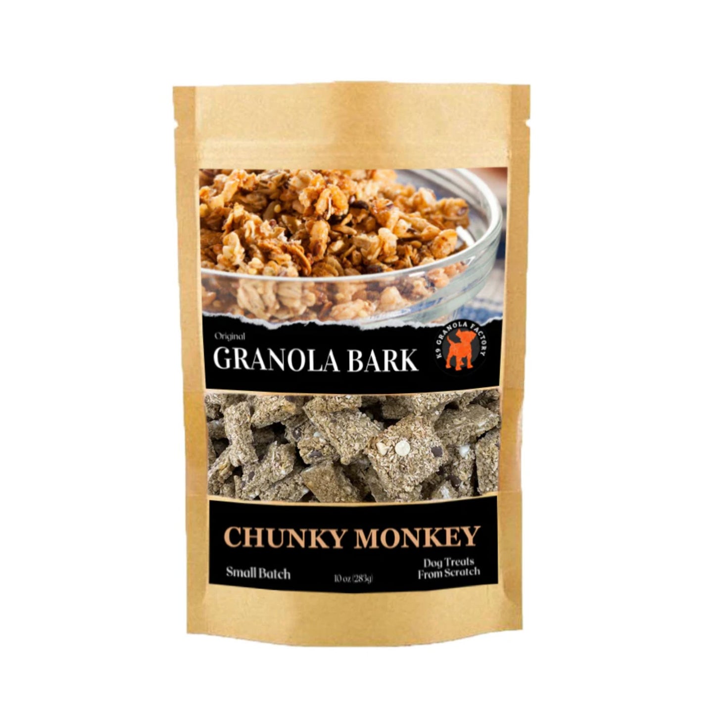 K9 Granola Factory Granola BARK Chunky Monkey Horse Treats, 10 oz