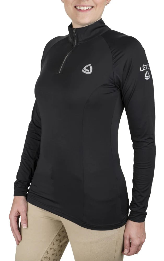 Lettia Ladies Quarter Zip Neck UPF 50+ Sun Shirt