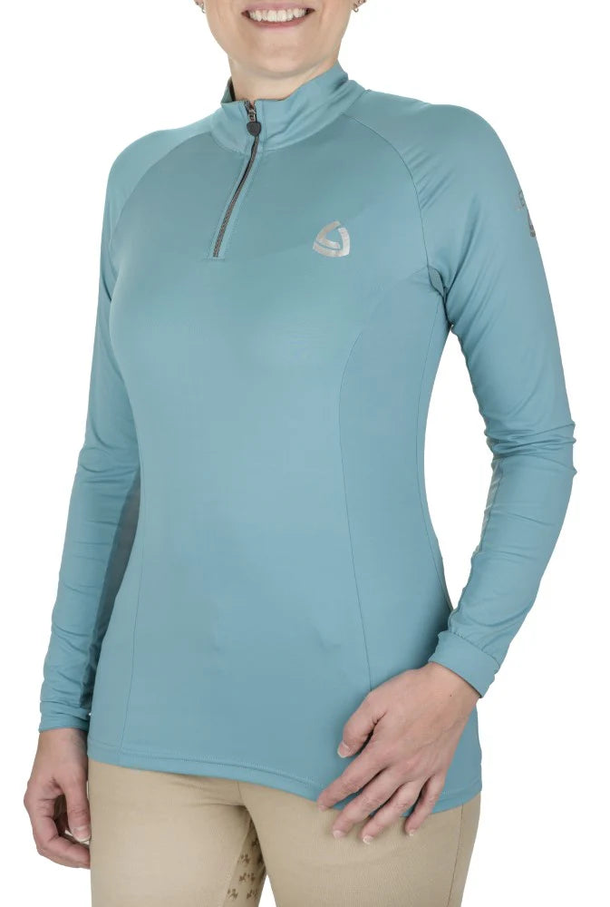 Lettia Ladies Quarter Zip Neck UPF 50+ Sun Shirt